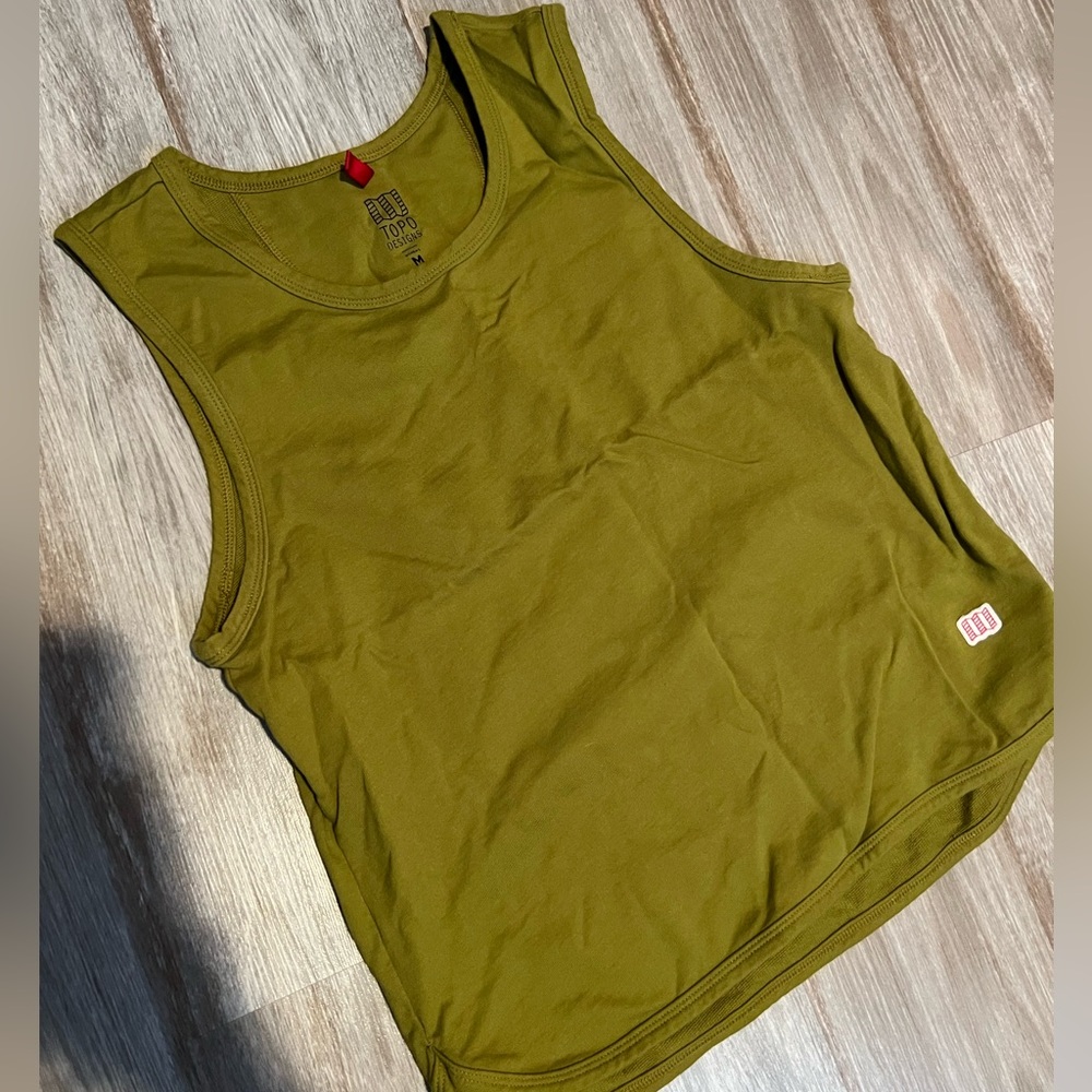 OLIVE GREEN TOPO DESIGNS TANK TOP
